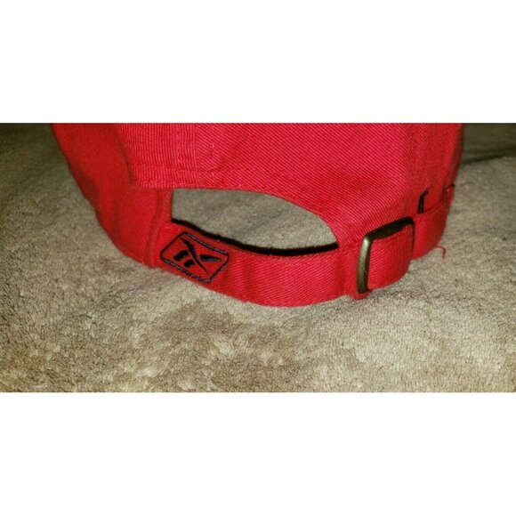 Reebok PRO FOOTBALL HALL OF FAME Canton Ohio  HAT Baseball Cap NFL RED W/BLUE - Picture 5 of 11